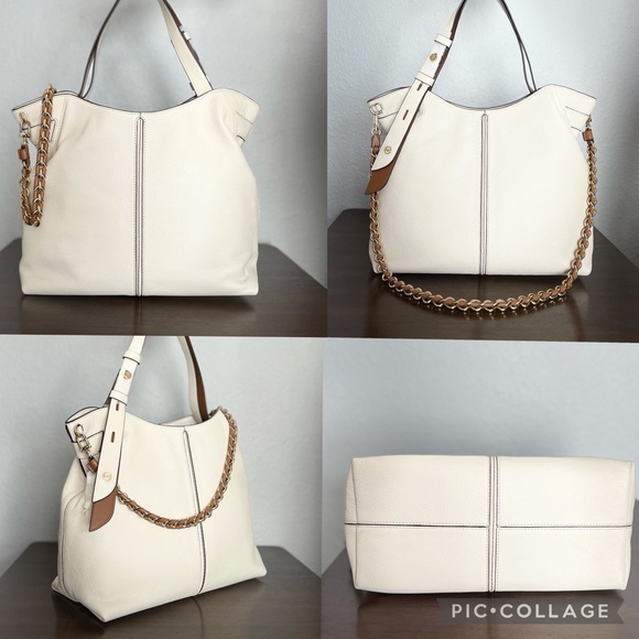 MICHAEL KORS DOWNTOWN ASTOR LEATHER SHOULDER BAG - Picture 5 of 10